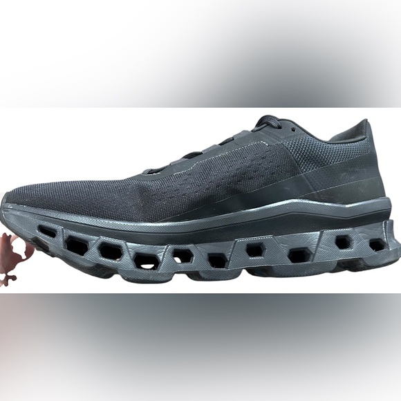 ON CLOUDMONSTER w/CloudTec Men’s Athletic Shoe In All Black Sz 10.5 ✨NIB✨ - Picture 12 of 14